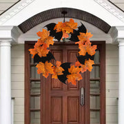 Halloween Mini Bat Wreath 10 Inch Artificial Decorative Accent
