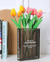 Bulk Book Shaped Flower Vase for Home Office Bookshelf Bedroom Decor Wholesale