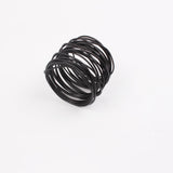 Bulk 12 Pcs Golden Round Mesh Napkin Rings for Dinner Table Weddings Parties and Everyday Decor Wholesale
