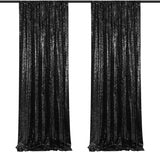 Bulk 2 Pcs 2FTx8FT Gold Sequin Backdrop Curtains for Wedding Birthday Party and Event Decorations Wholesale