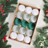 Bulk 15 Pcs Christmas Tree Ornaments Velvet Balls for Tree Decorations, Xmas Party Decor Wholesale