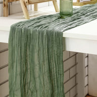 Bulk 120" Pink Cheesecloth Table Runner Spring  Boho Rustic Gauze Table Runner for Wedding Baby Shower and Birthday Party Decor Wholesale