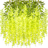 Bulk 12 Pcs Artificial Wisteria Hanging Flowers Garland Hanging Flowers for Home Party Wedding Decoration Wholesale