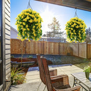 Artificial Hanging Spring Flower Garland 6 Ft UV Resistant Bulk Patio Garden Decor
