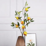 Bulk 38" Extra Long Artificial Pomegranate Stems Fake Fruit Branches for Home Vase Table Decor Wholesale