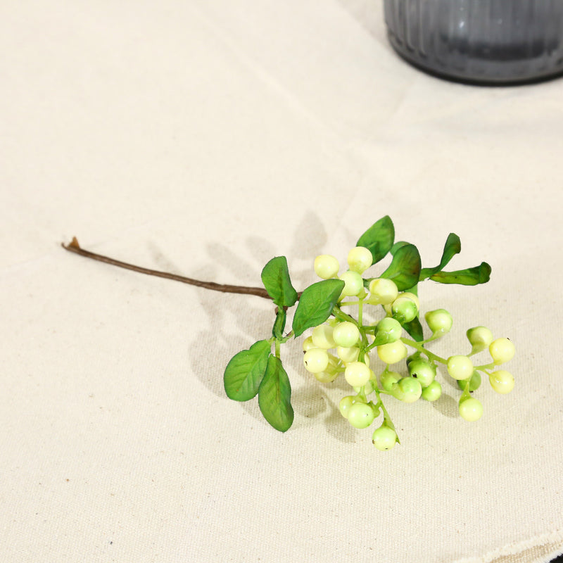 Red Berry Christmas Foam Fruit, Artificial Holly Berry Stem, 9", Plastic, Holiday Decor, Wedding Centerpiece, DIY Floral Arrangement