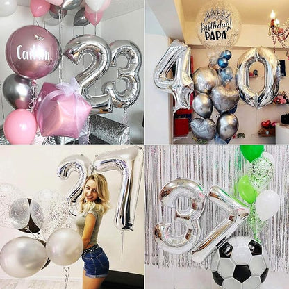 Bulk 32 Inch Foil Number Balloon for Birthday Party Decoration Graduation Celebration Holiday Accessory Decor Wholesale