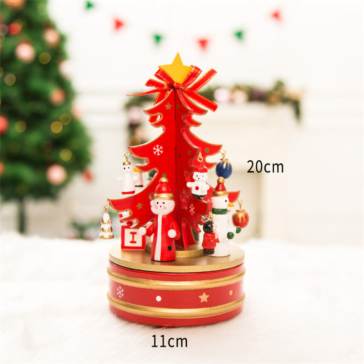 Musical Box Christmas Tree Ornaments Bulk Set for Table Decoration Holiday Decor