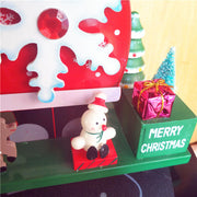 9.8 Inch Christmas Music Box with Santa and Snowmen Tabletop Musical Ornament Bulk Quantity
