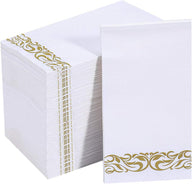 Bulk 200 Pcs Premium Paper Napkins Disposable Soft Absorbent Guest Towels for Weddings Parties Dinners Kitchen and Events Wholesale
