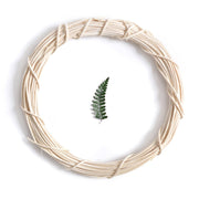 White Wicker Wreath Frame 12 Inch Bulk DIY Craft Accessories