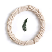 White Wicker Wreath Frame 12 Inch Bulk DIY Craft Accessories