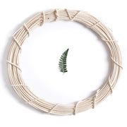 White Wicker Wreath Frame 12 Inch Bulk DIY Craft Accessories