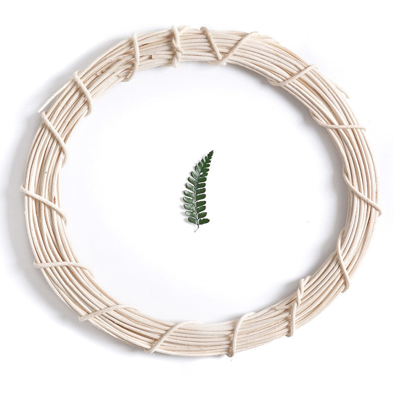 White Wicker Wreath Frame 12 Inch Bulk DIY Craft Accessories