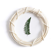 White Wicker Wreath Frame 12 Inch Bulk DIY Craft Accessories