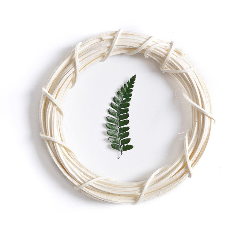 White Wicker Wreath Frame 12 Inch Bulk DIY Craft Accessories