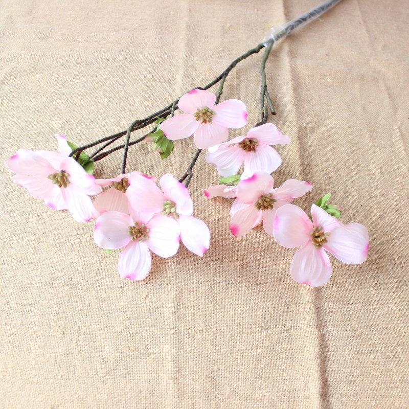 26 Inch Artificial Dogwood Stem Bulk Quantity Silk Flower Stems