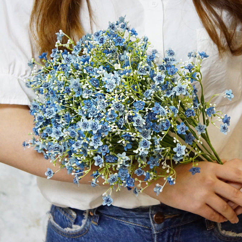 19 Inch Silk Baby's Breath Stems, 10 Pcs Artificial Flower Branch Spray Bouquet for Wedding Arrangement