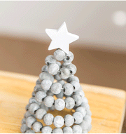 Wooden Bead Christmas Tree Tabletop Centerpiece Ornament Holiday Decoration Bulk Quantity
