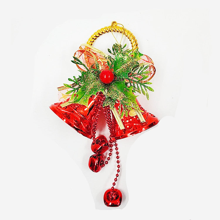 2.3 Inch Double Bell Pendant Ornaments for Christmas Tree Decor Bulk Quantity