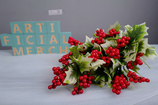 9 Inch Artificial Christmas Red Berry Picks Bulk Quantity