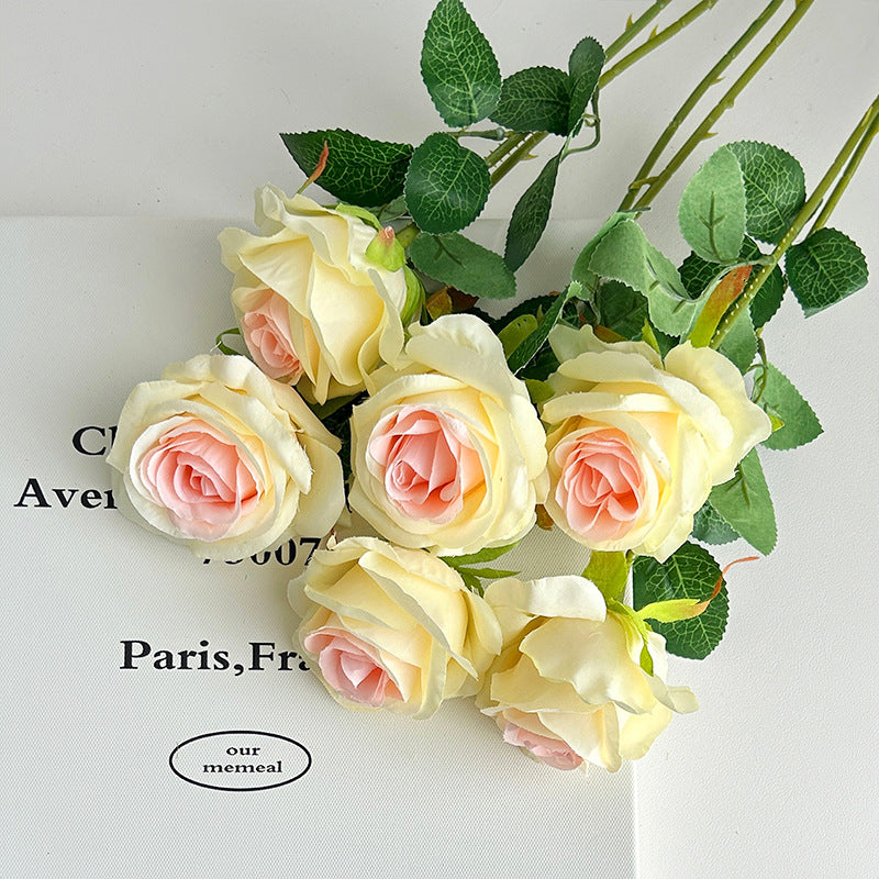 Event Artificial Rose Stems, 20in Single-Stem Roses for Venue Styling, Multiple Colors