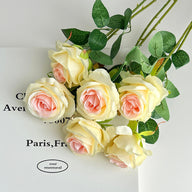 Event Artificial Rose Stems, 20in Single-Stem Roses for Venue Styling, Multiple Colors