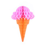 Bulk 10 Pcs Ice Cream Honeycomb Ball Backdrop Streamers Perfect for Birthday Parties Holiday Celebrations Hawaiian Weddings and Summer Decor Wholesale