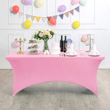 Bulk Rectangular Spandex Tablecloth for Cocktail Tables Ideal for Parties Weddings Banquets and Festive Events Wholesale