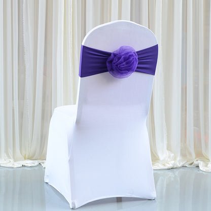 Bulk 10 Pcs Organza Bow Chair Sashes for Banquet Parties Decoration Wholesale