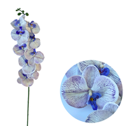 50 Pcs Phalaenopsis Orchid Artificial Flowers Stems, 9 Heads, 48 Colors, Real Touch