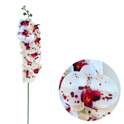 50 Pcs Phalaenopsis Orchid Artificial Flowers Stems, 9 Heads, 48 Colors, Real Touch