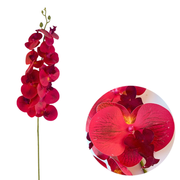 50 Pcs Phalaenopsis Orchid Artificial Flowers Stems, 9 Heads, 48 Colors, Real Touch