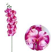 50 Pcs Phalaenopsis Orchid Artificial Flowers Stems, 9 Heads, 48 Colors, Real Touch
