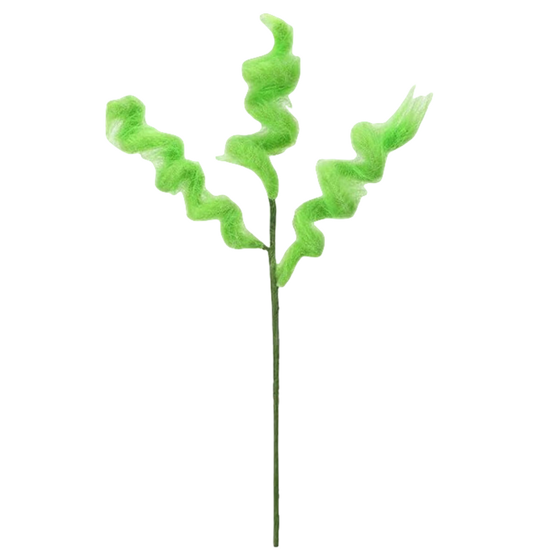 10 Pcs Green Furry Christmas Tree Picks Ornaments Artificial Holiday Decorations Bulk