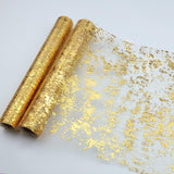 Bulk 2 Pcs Metallic Gold Table Runners Banquet Length 9FT Sparkling Sequin Strips with Tear-Resistant Backing Instant Glam Transform for Wedding Head Tables Gala Dinners New Year‘s Eve Ballrooms Wholesale