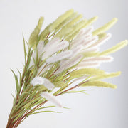 34 Inch Artificial Bunny Tails Grass Stems, 10 Pcs Bulk Dog's Tail Spray Branches