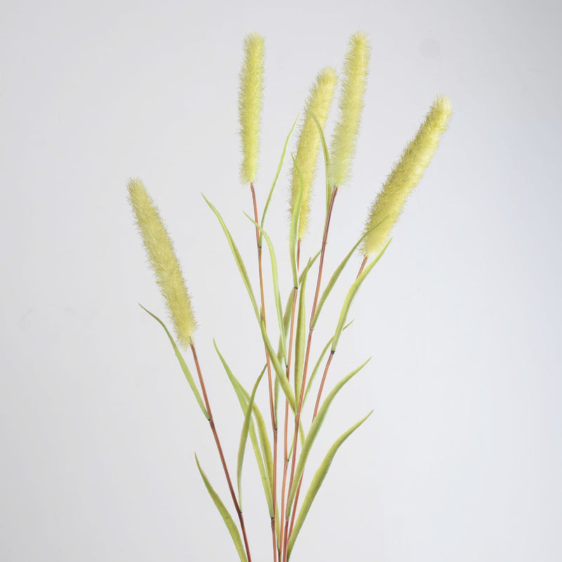 34 Inch Artificial Bunny Tails Grass Stems, 10 Pcs Bulk Dog's Tail Spray Branches