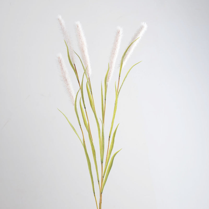 34 Inch Artificial Bunny Tails Grass Stems, 10 Pcs Bulk Dog's Tail Spray Branches