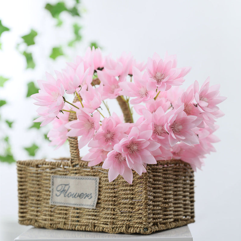 21 Inch Artificial Lotus Flower Stems Bulk 21 Pcs Silk Flowers