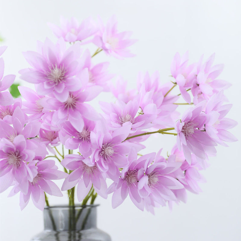 21 Inch Artificial Lotus Flower Stems Bulk 21 Pcs Silk Flowers