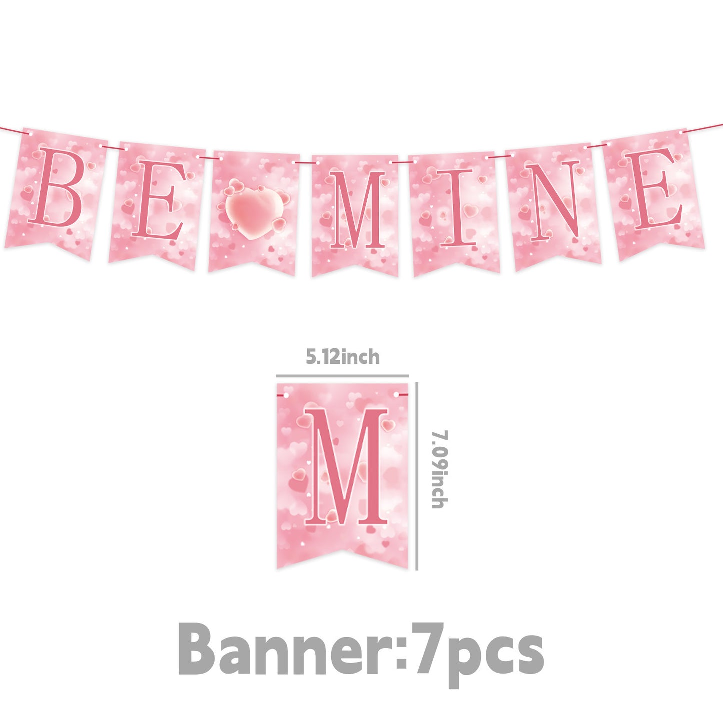 Pink Heart Spiral Wedding Decorations - 7 Styles Valentine's Day Proposal Paper Flower Ball Garlands