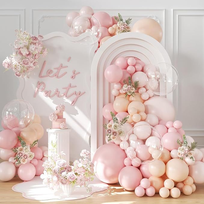 126PCS Celebration Balloons Set - Bobo Balloons for Wedding Arch Birthday Bachelorette Party & Gender Reveal Decor