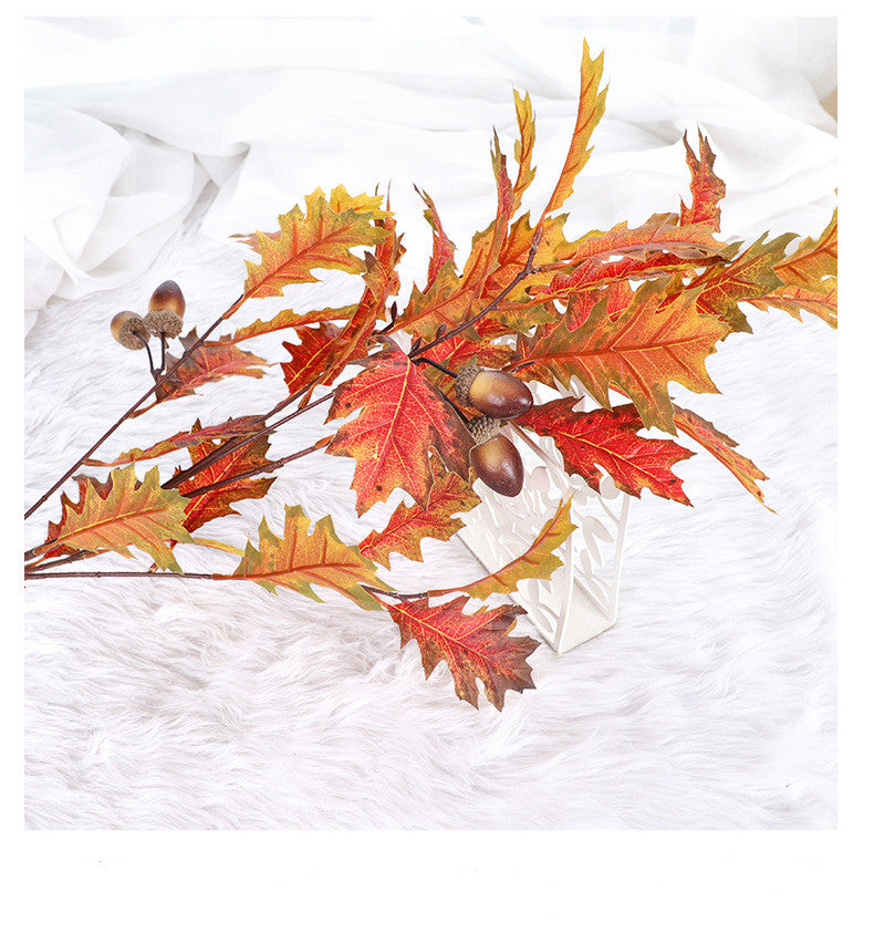 15 Pcs 37 Inch Artificial Acorn Fruit Branches Extra Long Winter Stems Bulk
