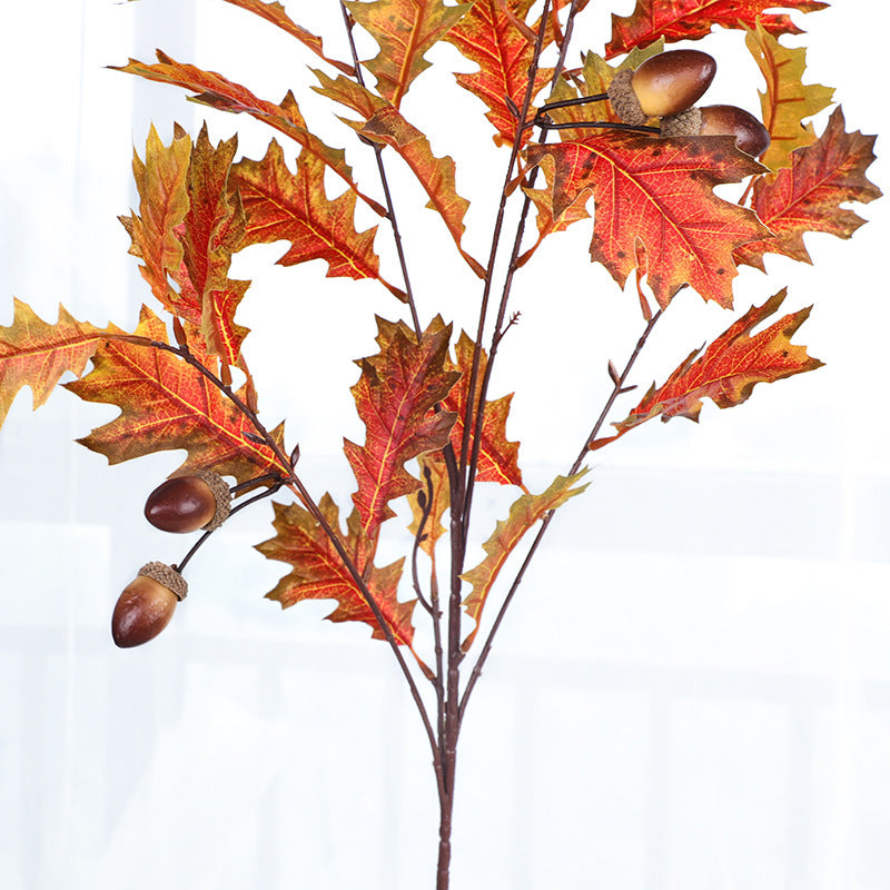 15 Pcs 37 Inch Artificial Acorn Fruit Branches Extra Long Winter Stems Bulk