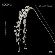 Acrylic Crystal Branch Decorations - White Bling Festive Ambience Accents
