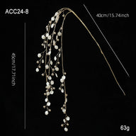 Acrylic Crystal Branch Decorations - White Bling Festive Ambience Accents