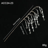 Acrylic Crystal Branch Decorations - White Bling Festive Ambience Accents