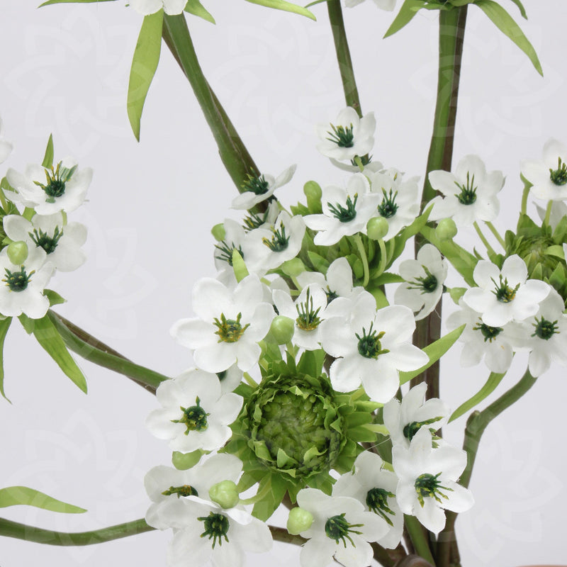 23 Inch Star of Bethlehem Artificial Flower Stems Spray Bulk Quantity Faux Silk