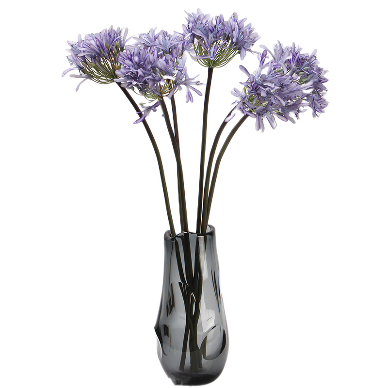 25 Inch Agapanthus Stems Lily of The Nile Flowers 10 Pcs Silk Artificial Bulk